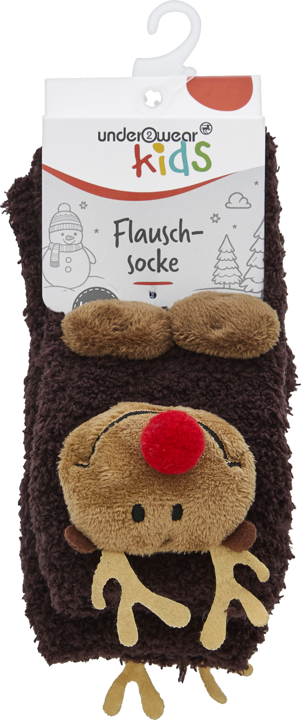 under2wear kids Flauschsocke Rentier Gr. 31/35