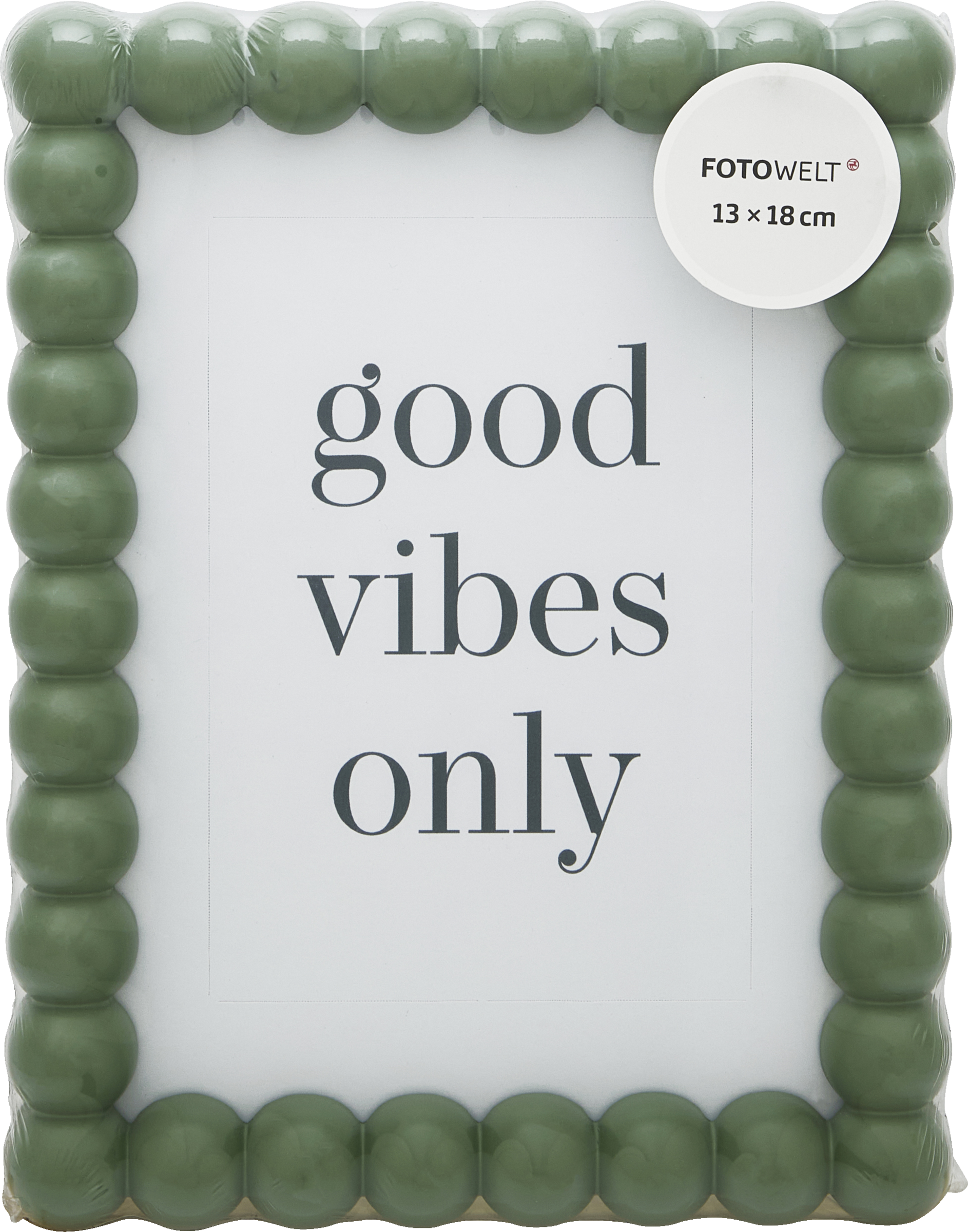 Fotowelt MDF Bilderrahmen Bubble mint/grün