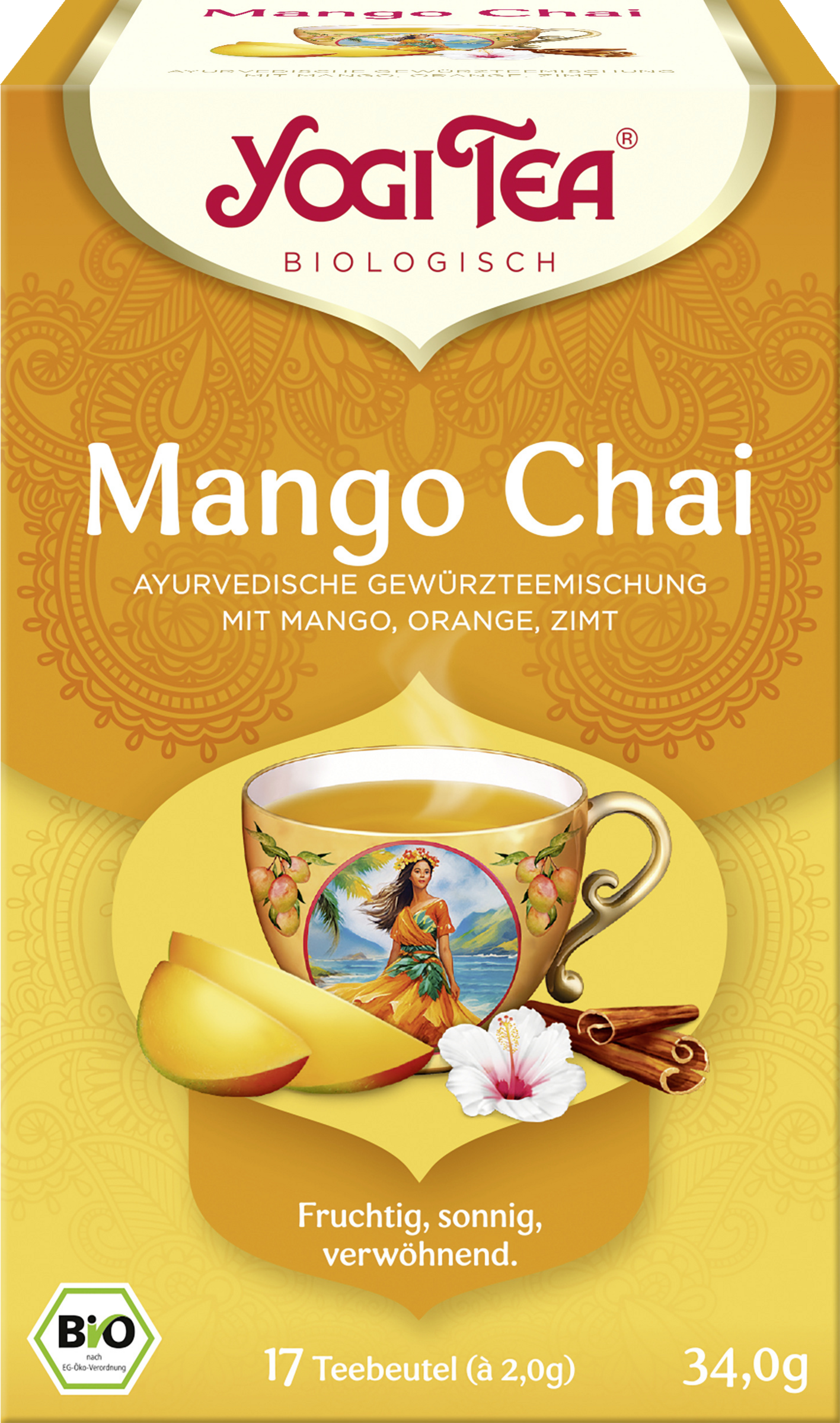 Yogi Tea Bio Mango Chai Tee (17 Beutel)