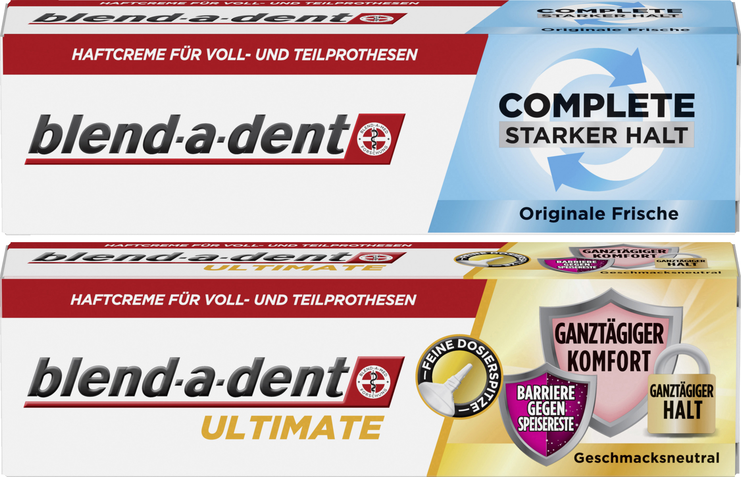 Blend-a-dent Haftcreme Complete Original + ULTIMATE Haftcreme Geschmacksneutral