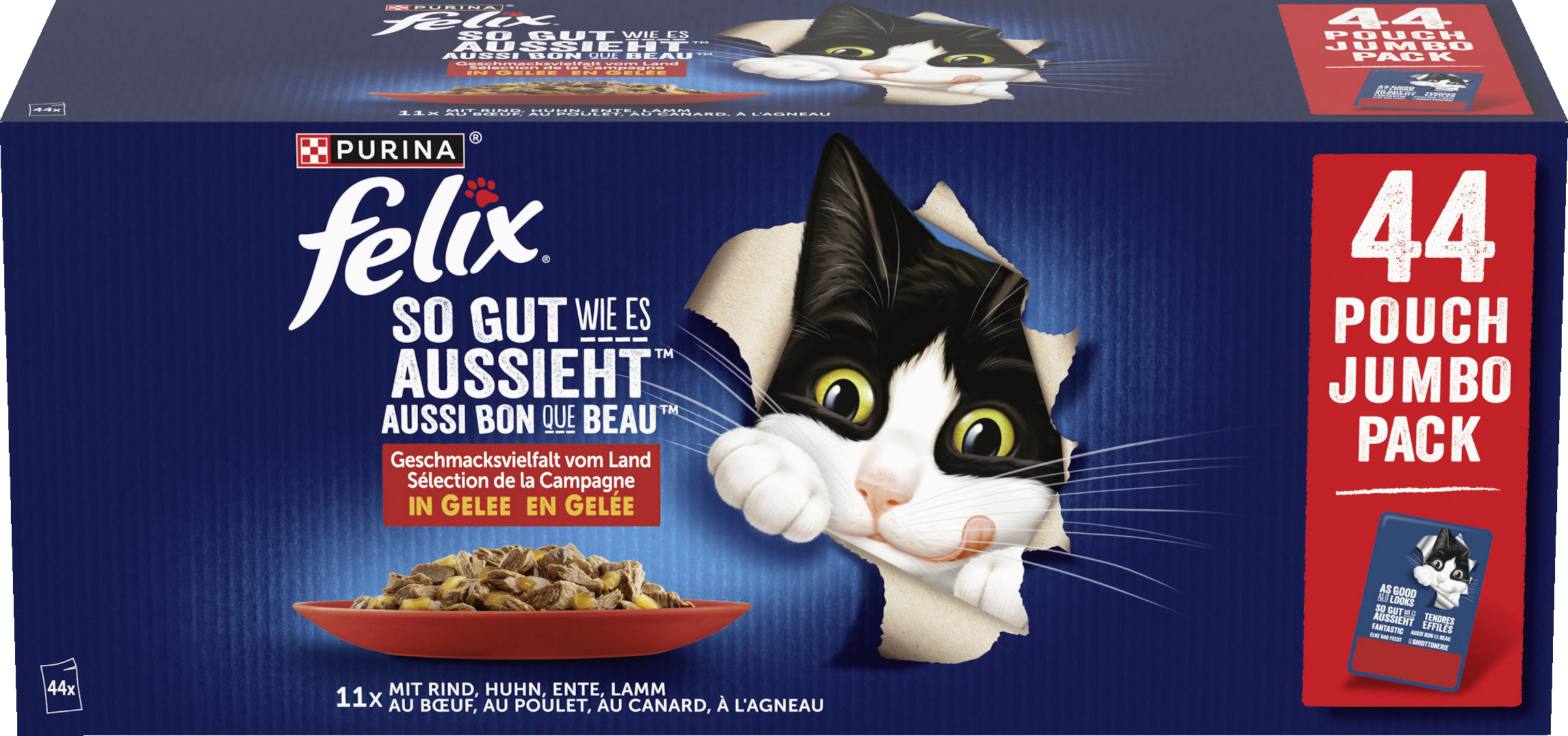 Felix So gut wie es aussieht Geschmacksvielfalt vom Land in Gelee Jumbo Pack