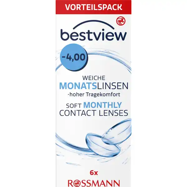 عدسات شهرية ناعمة، عبوة توفير -4.00