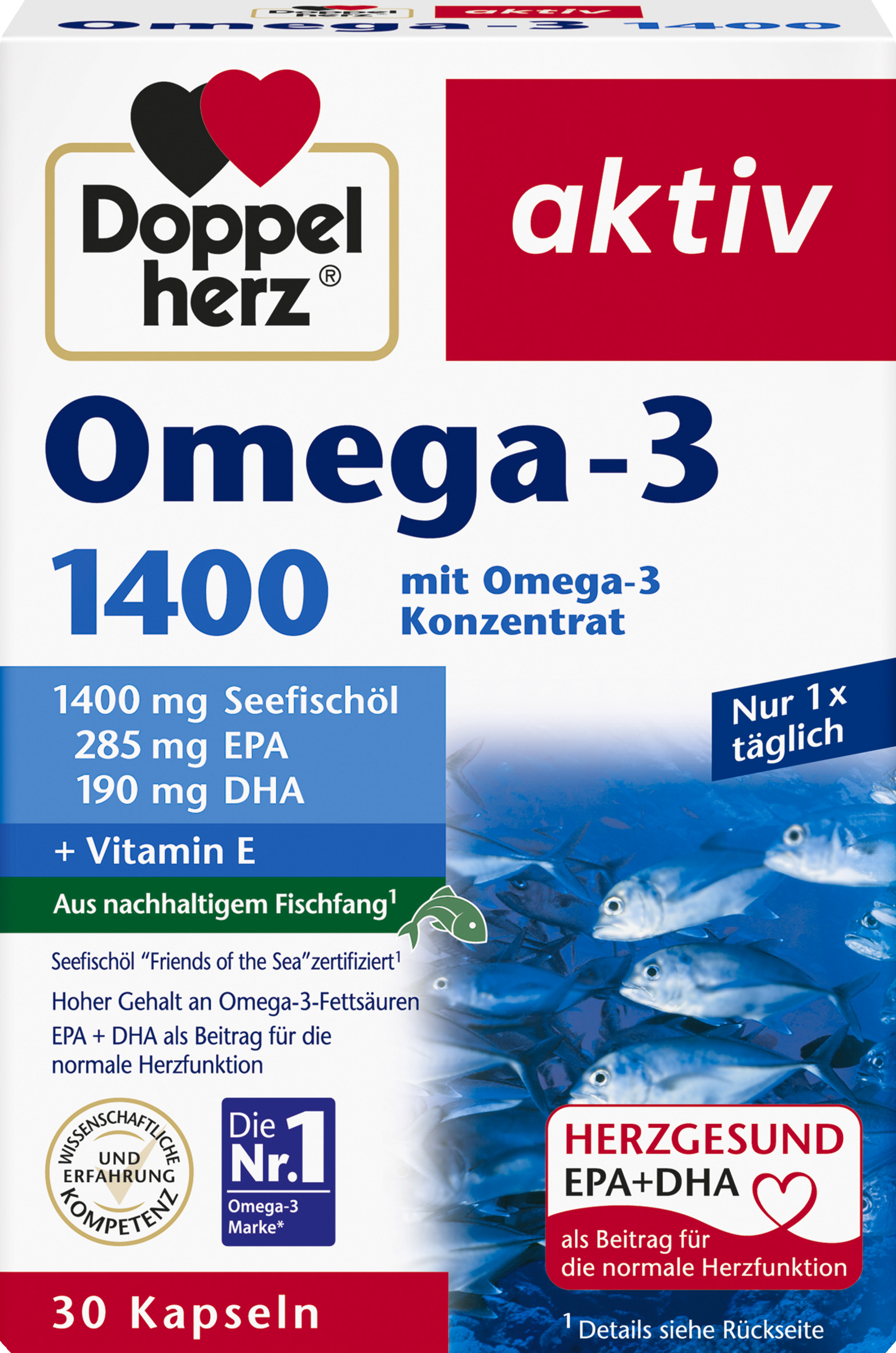 Doppelherz aktiv Omega-3 1400 Kapseln