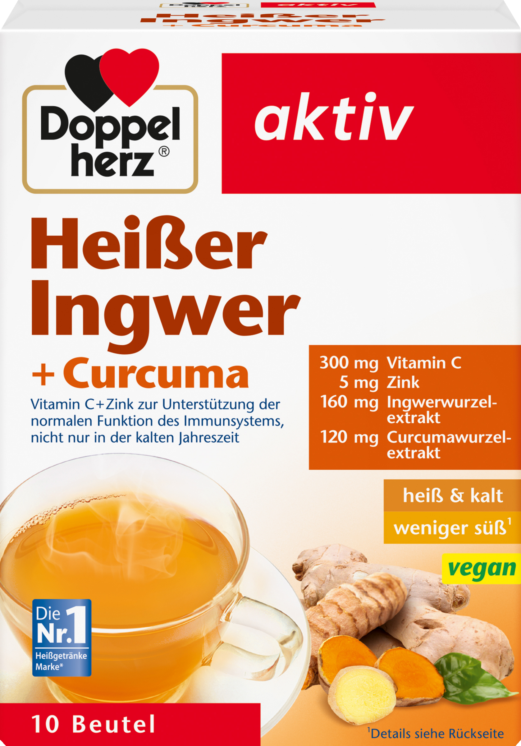 Doppelherz aktiv Heißer Ingwer + Curcuma Granulat