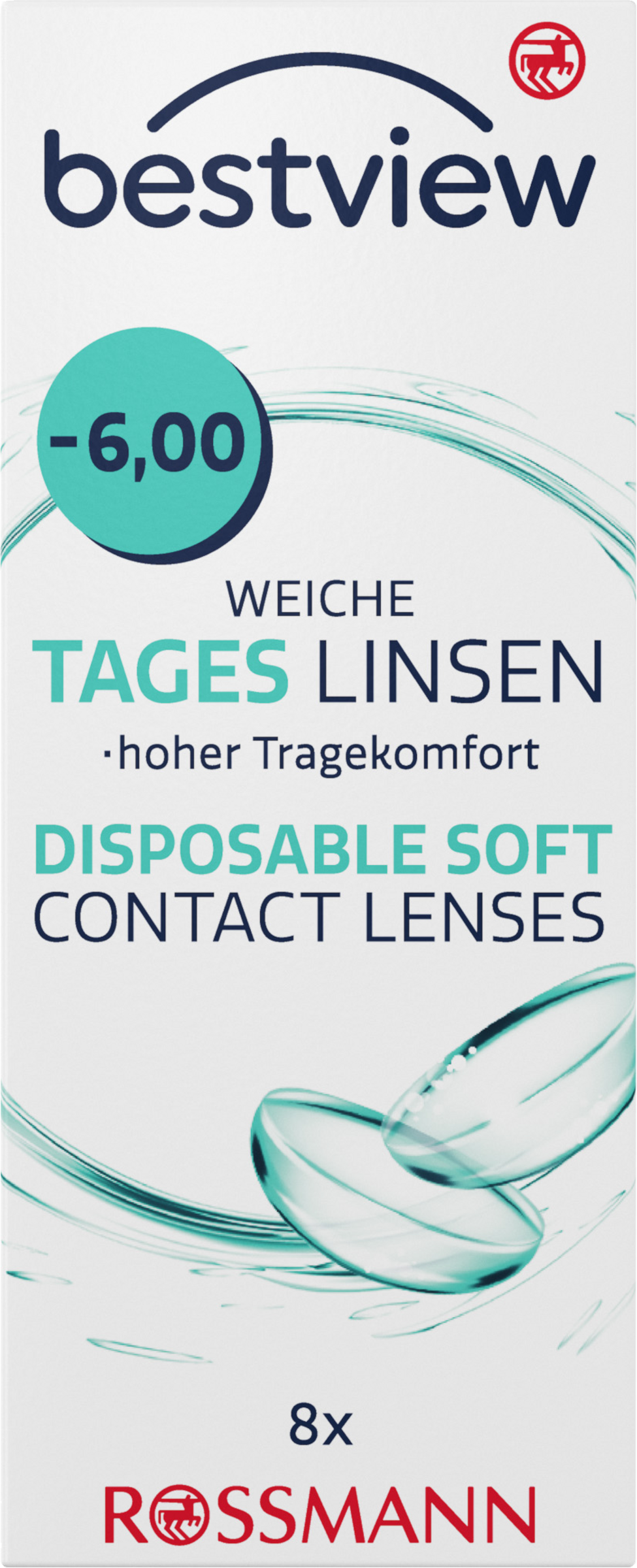 عبوة توفيرية عدسات لاصقة يومية ناعمة -6.00