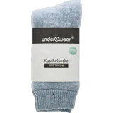 Kuschelsocke mit Wolle türkis Multi Gr. 39/42