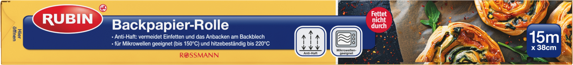 RUBIN Backpapier-Rolle