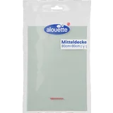 Mitteldecke Salbei/Weiß