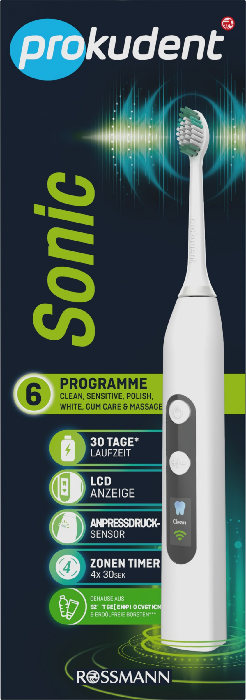 prokudent Sonic Akku-Zahnbürste LCD