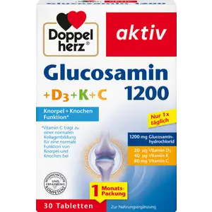أقراص جلوكوزامين نشط 1200 + D3 + K + C