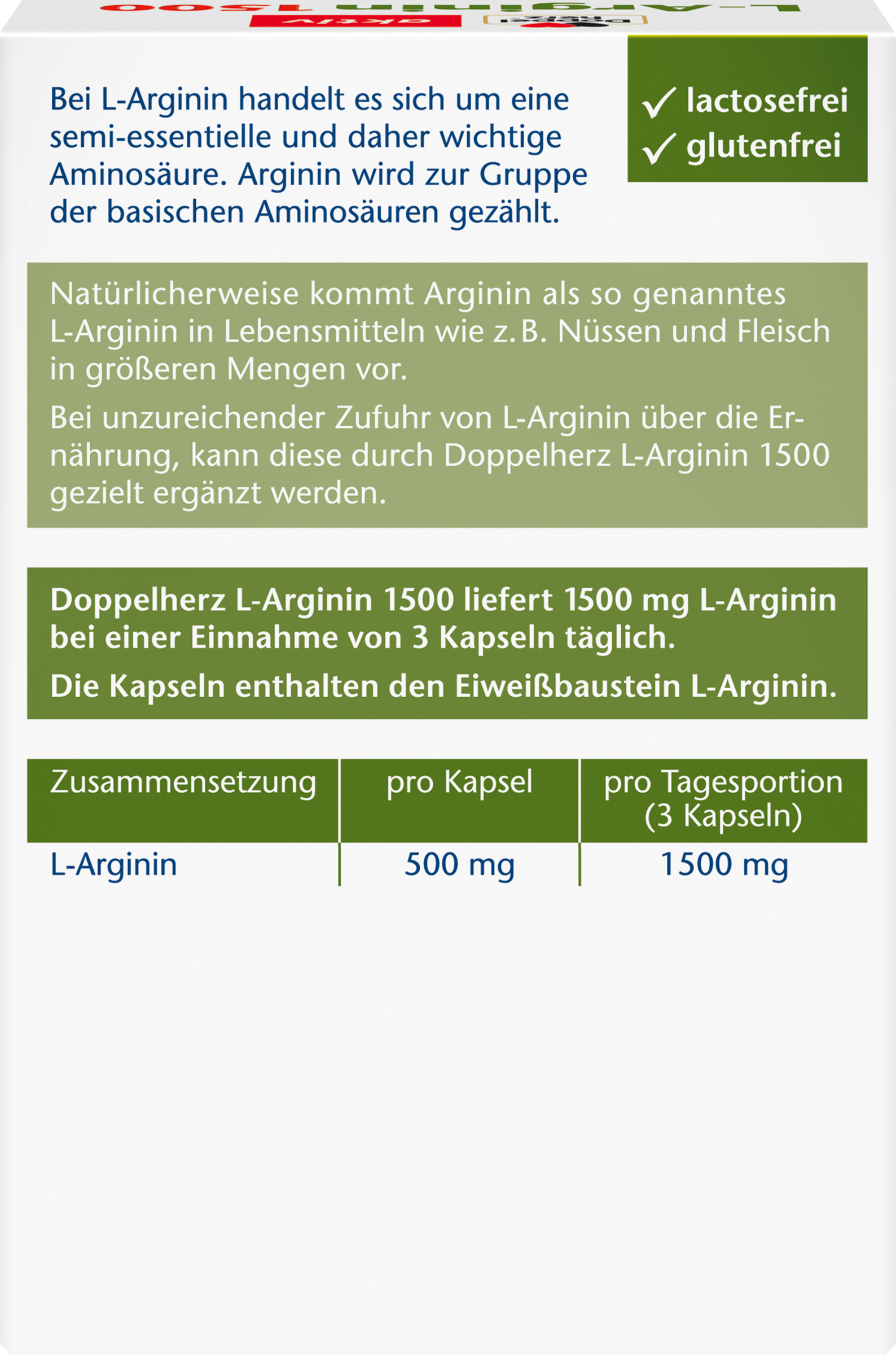 L-Arginine 1500 Kapseln 4