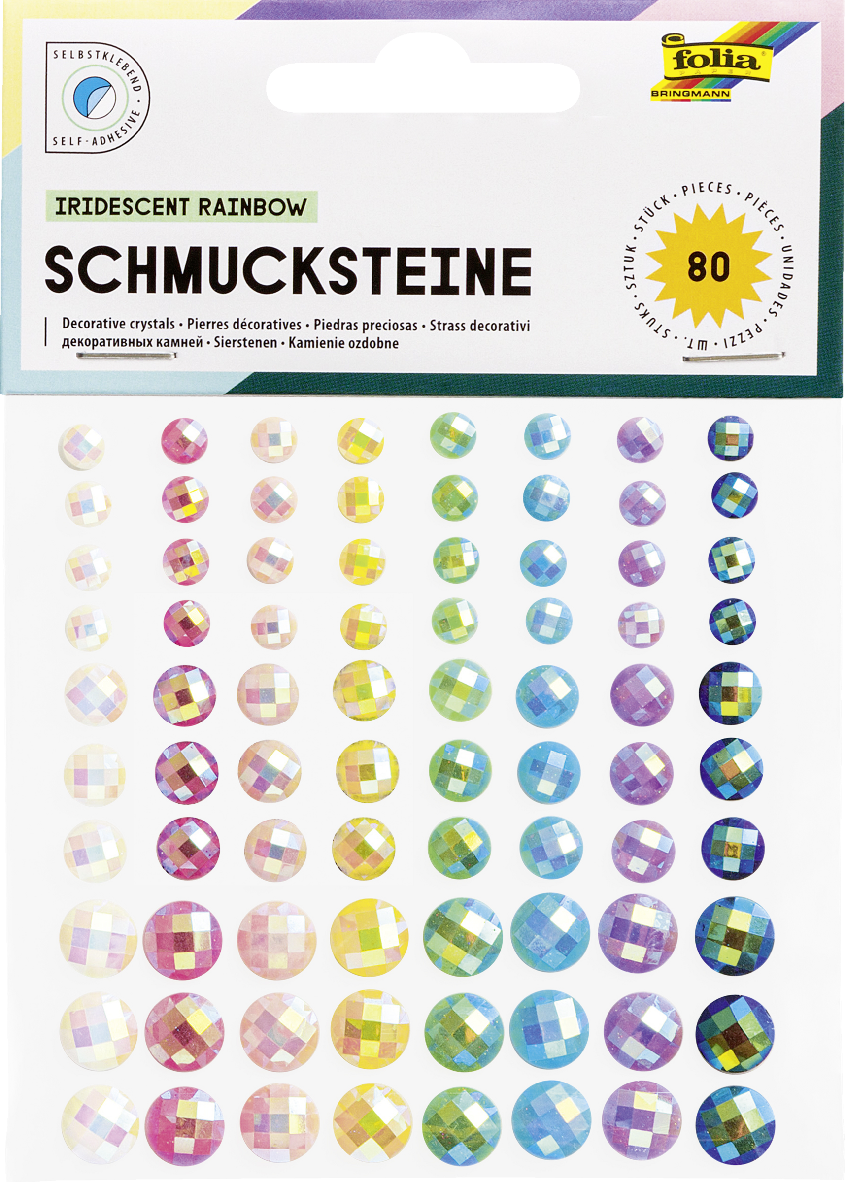folia Schmucksteine selbstklebend, sortiert