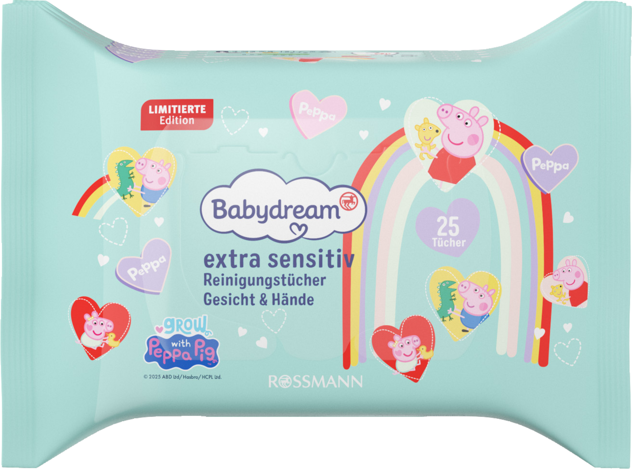 extra sensitiv Reinigungstücher Gesicht & Hände Peppa Pig Spar-Pack