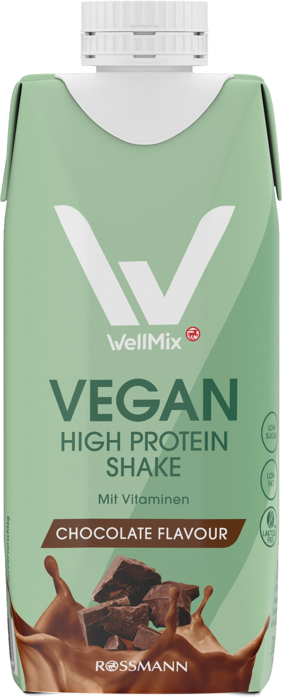WellMix Vegan High Protein Shake Schoko