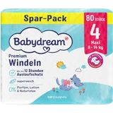 Premium Windeln Größe 4 Maxi, 80 Stück, 8-14 kg