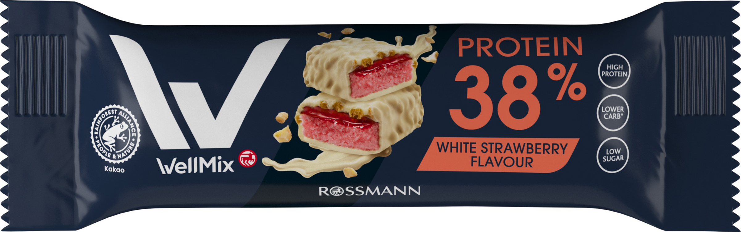 WellMix Proteinriegel White Strawberry Flavour