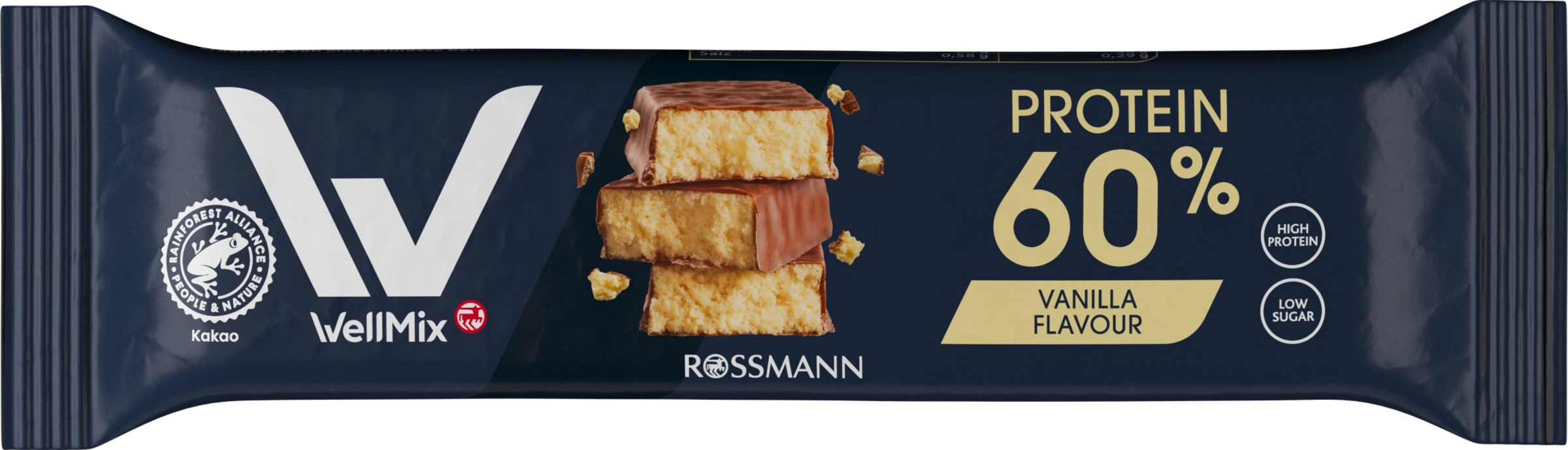 WellMix Riegel 60% Protein Vanilla Flavour