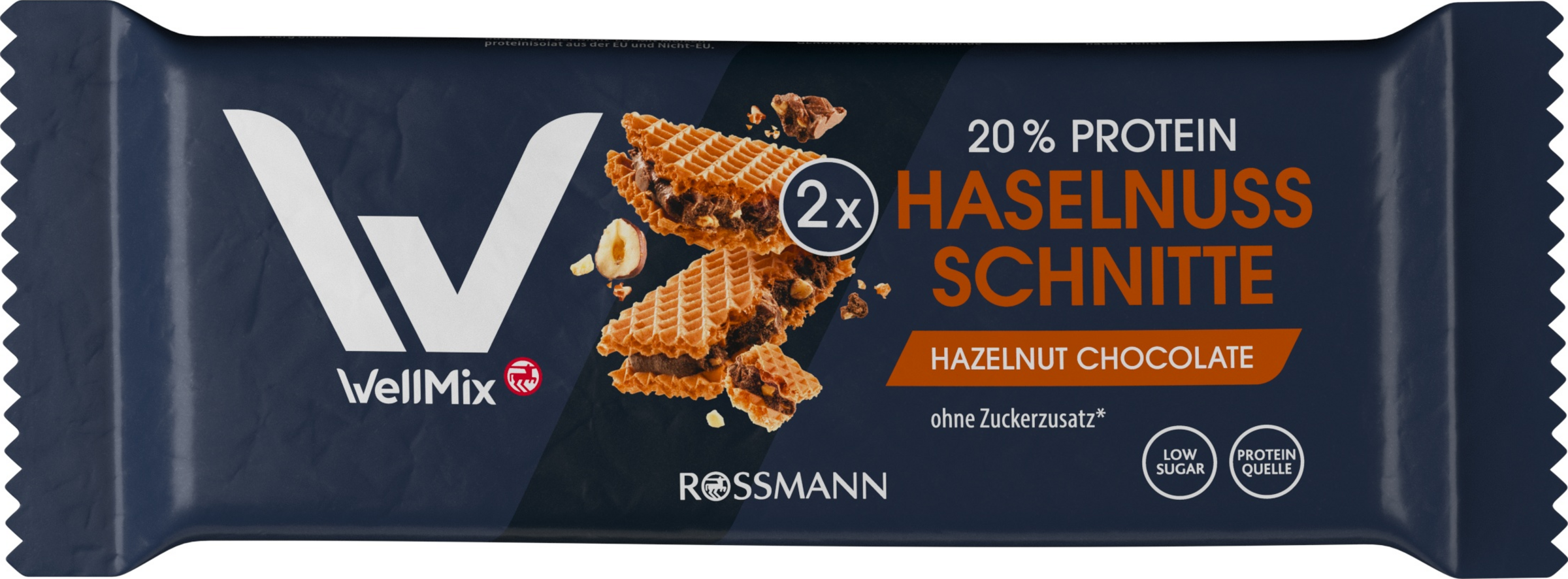 WellMix Protein Haselnuss Schnitte