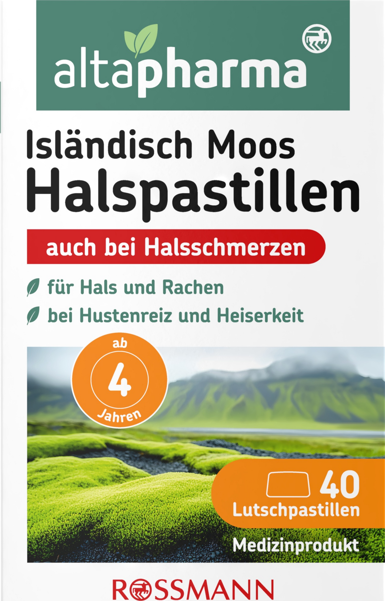 altapharma Isländisch Moos (Inhalt 40 Stk.) Halspastillen