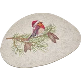 Filz-Set rund, Rotkehlchen