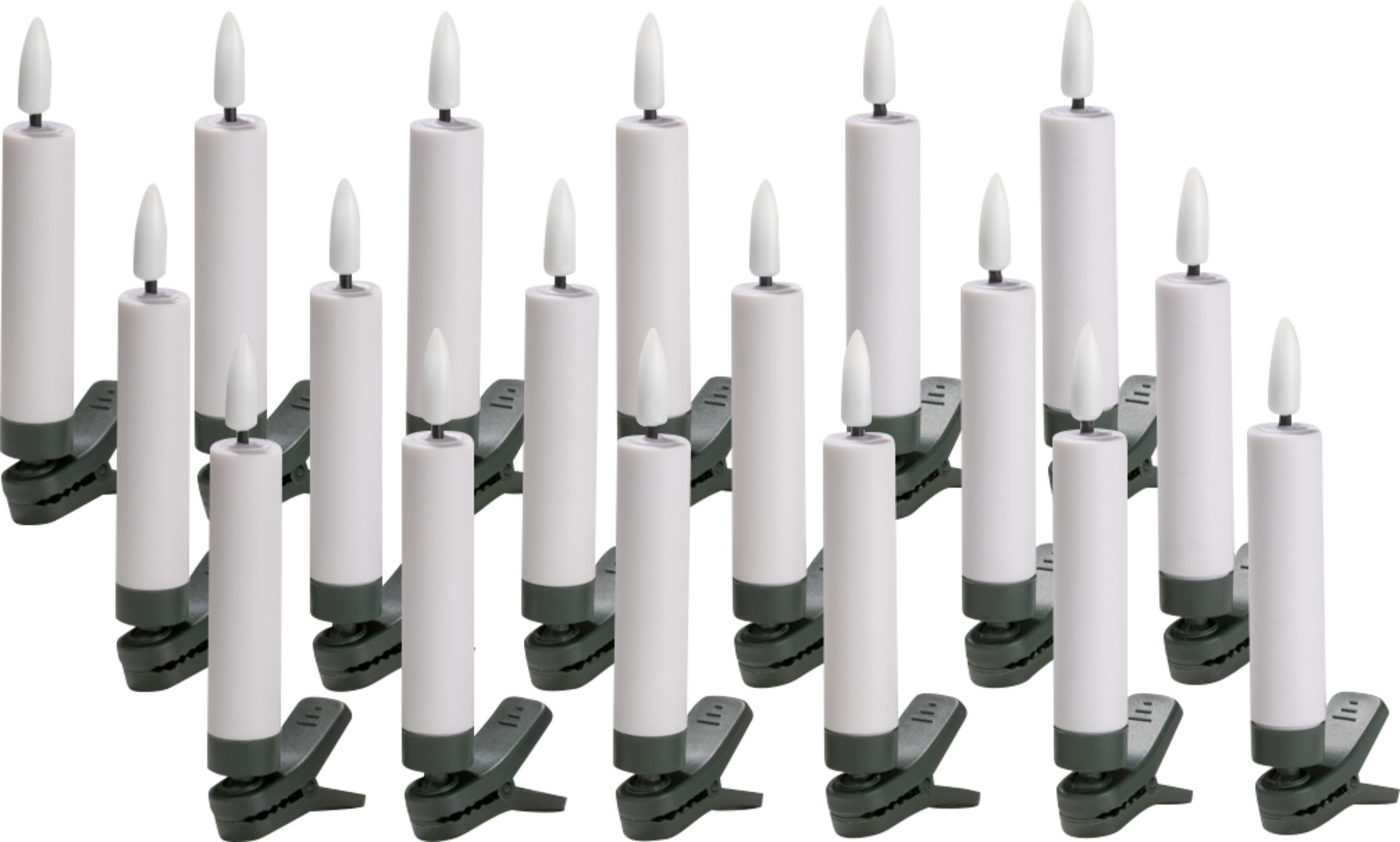 IDEENWELT 15er Set LED-Weihnachtsbaumkerzen