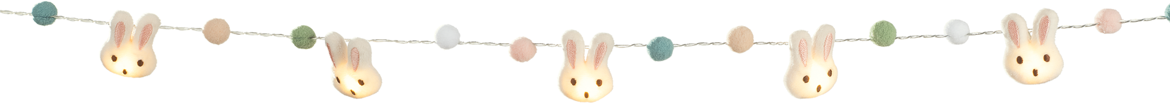 LED-Plüsch-Hasen-Lichterkette