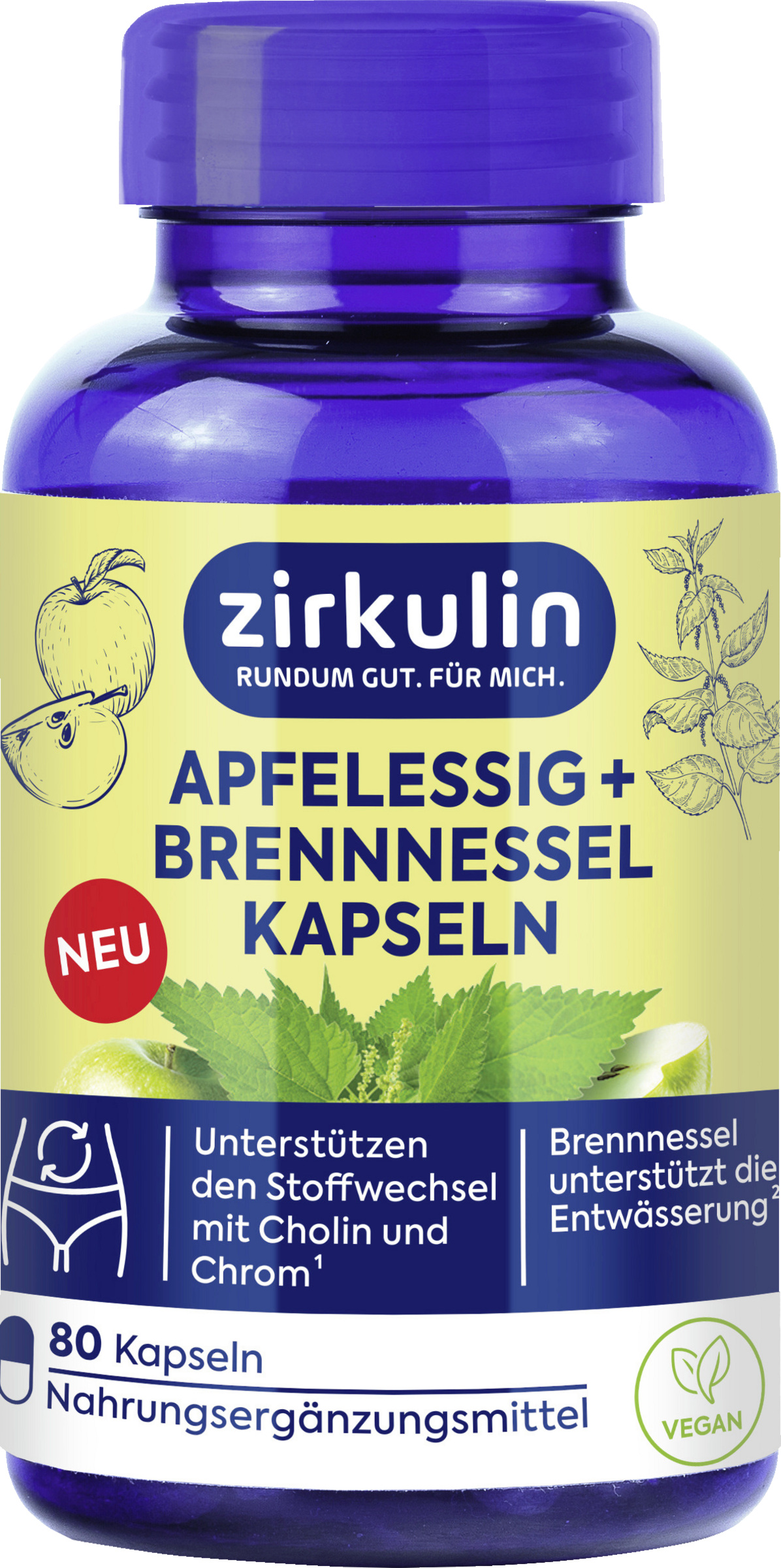 Zirkulin Apfelessig + Brennessel Kapseln