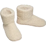 Hausschuh-Booties beige Gr. 41/42