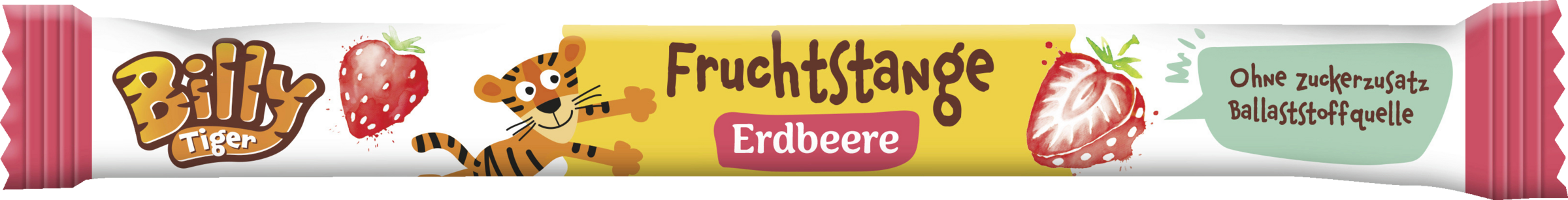 Billy Tiger Fruchtstange mit Erdbeergeschmack
