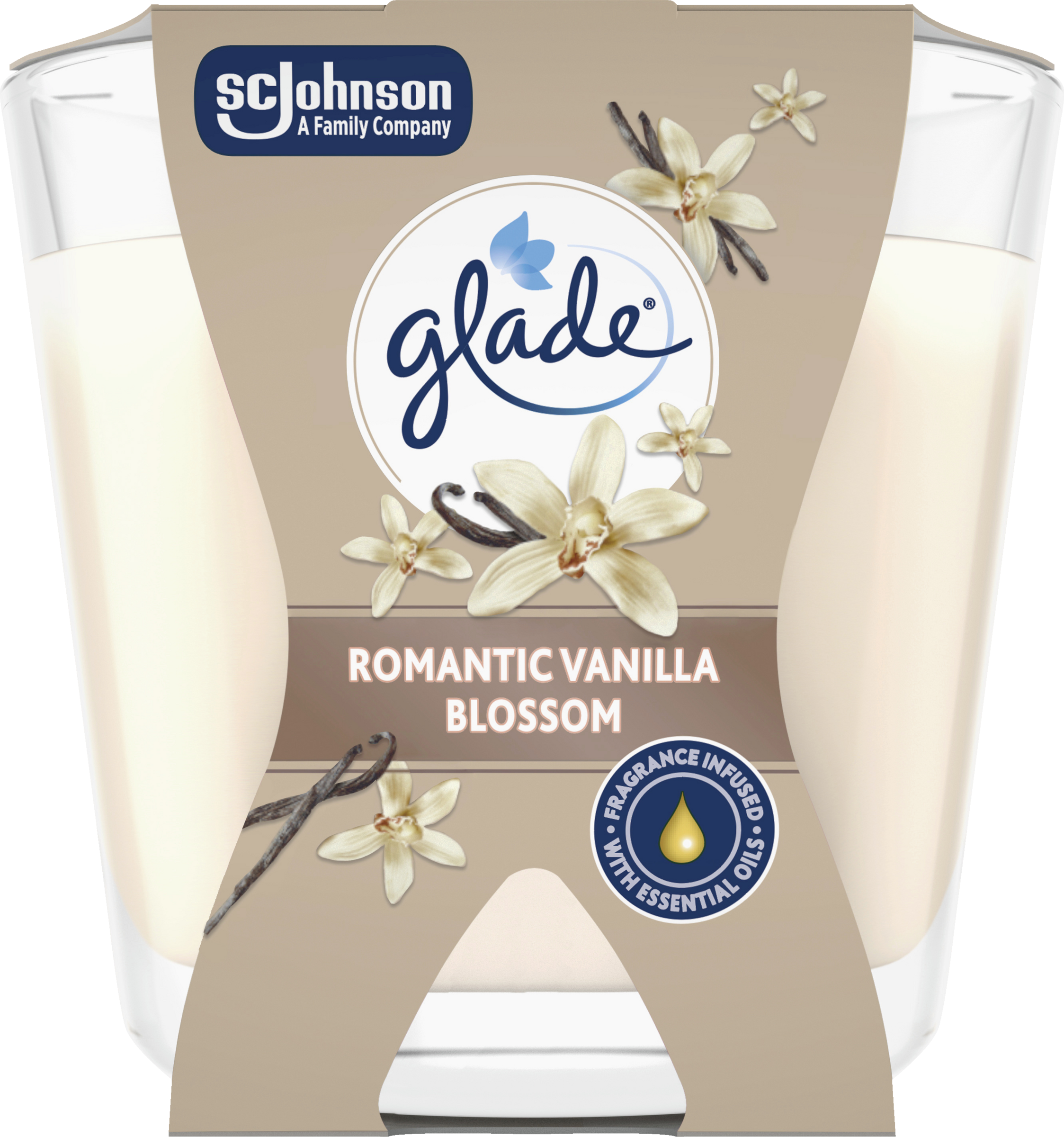 Glade Décor Duftkerze Romantic Vanilla Blossom
