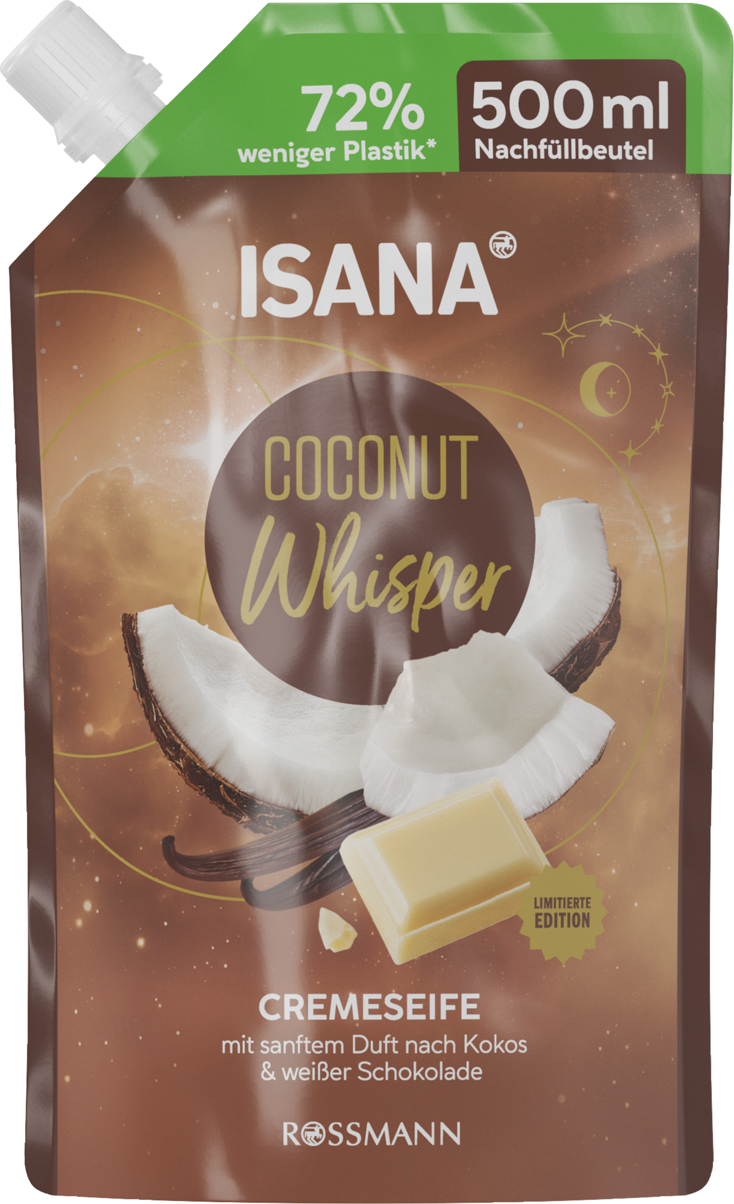 ISANA Cremeseife Coconut Whisper Nachfüllbeutel