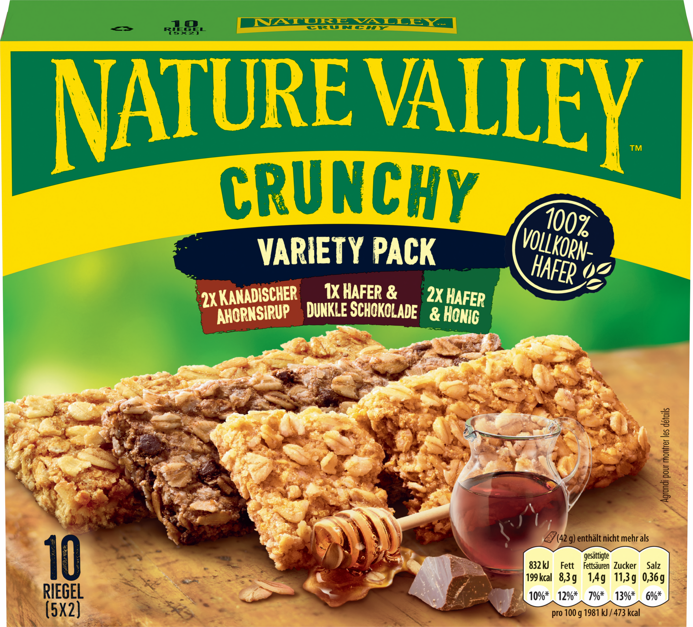 Nature Valley Crunchy Müsliriegel Variety Pack (5x2 Riegel)