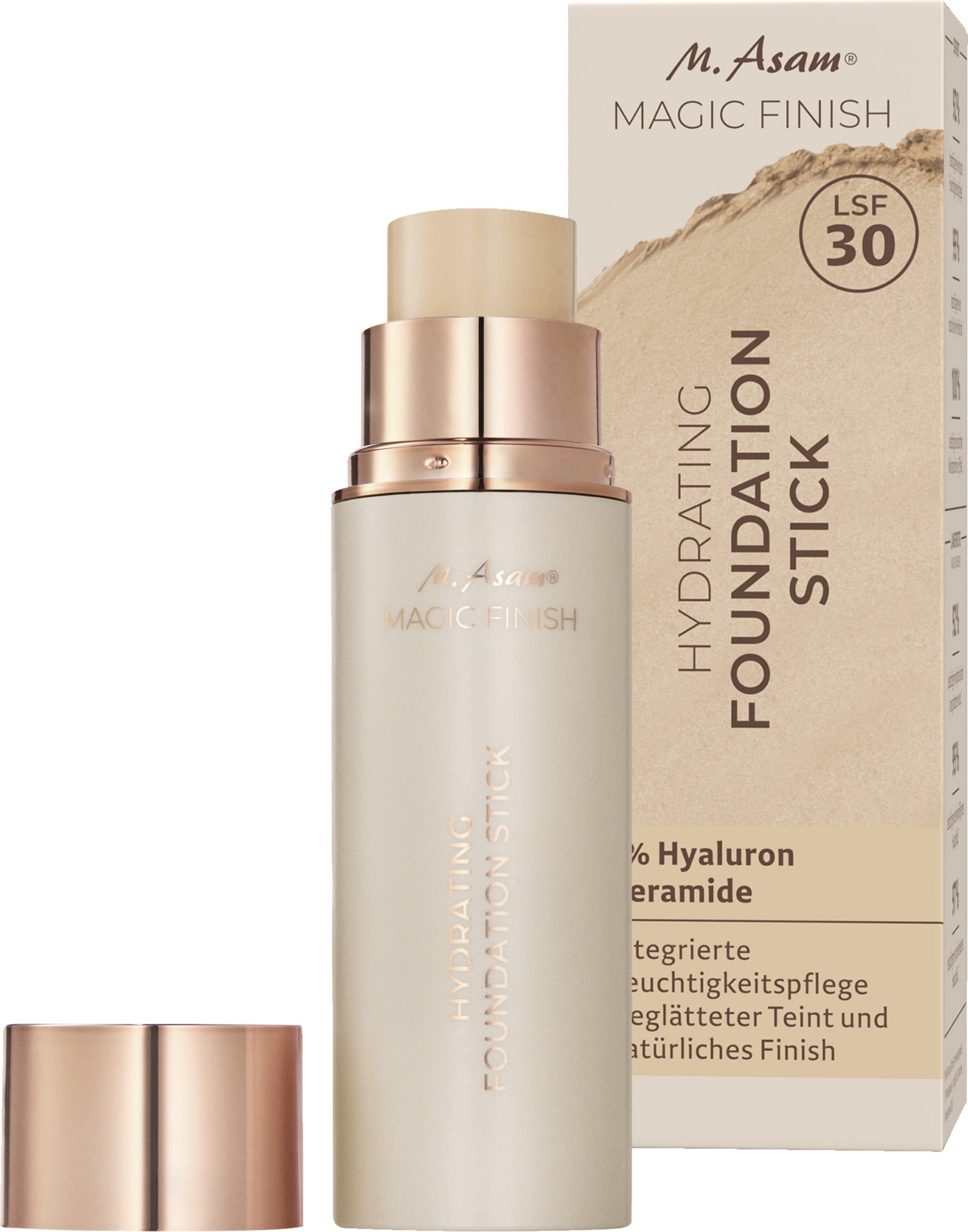 M. Asam Magic Finish Hydrating Foundation Stick Soft Ivory LSF 30