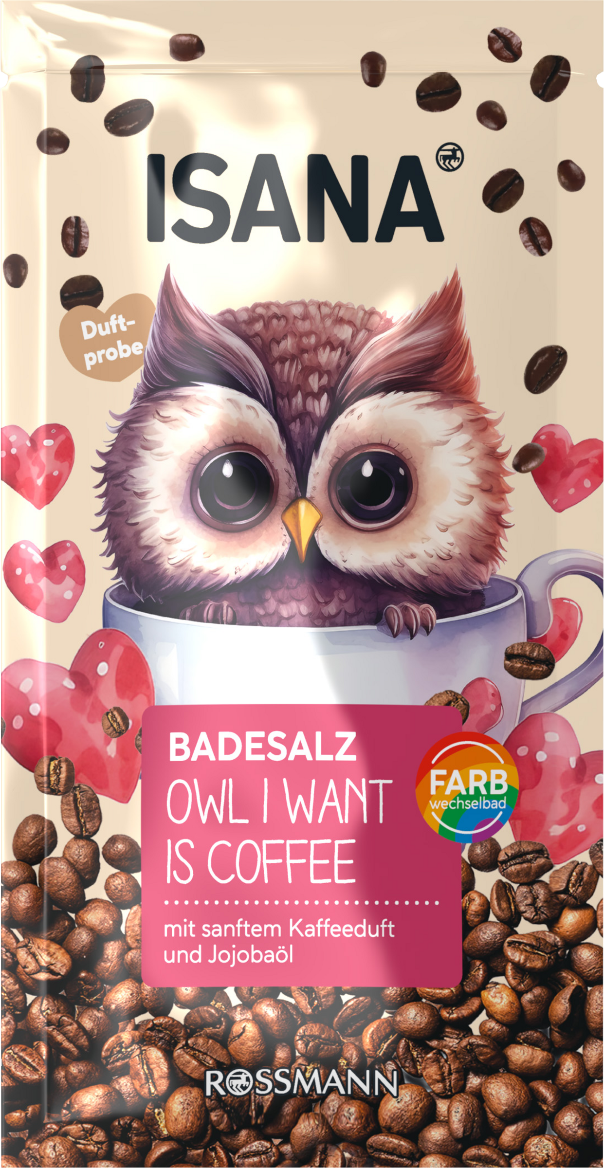 ISANA Badesalz Owl I Want Is Coffee