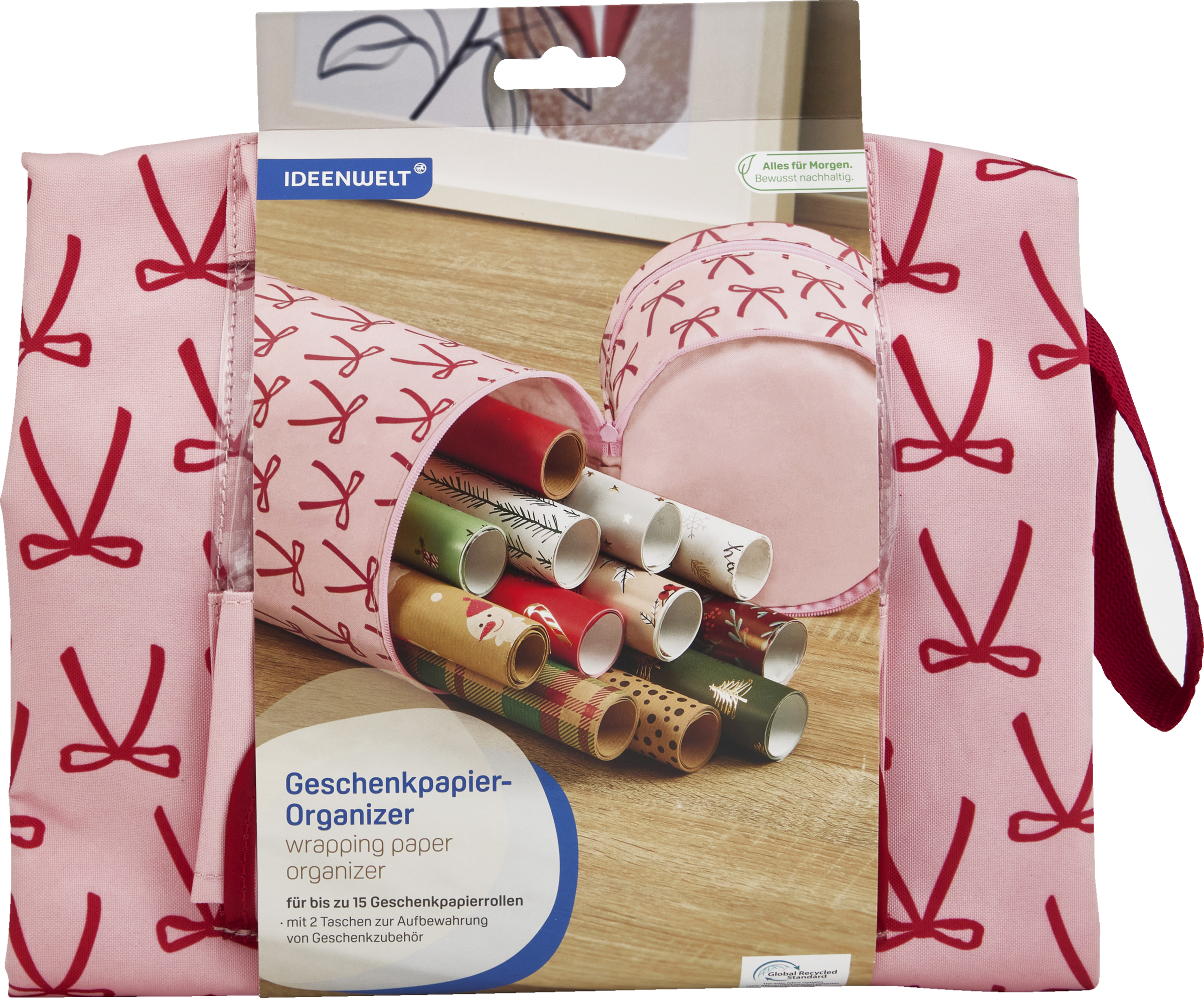 IDEENWELT Geschenkpapier-Organizer Schleifen