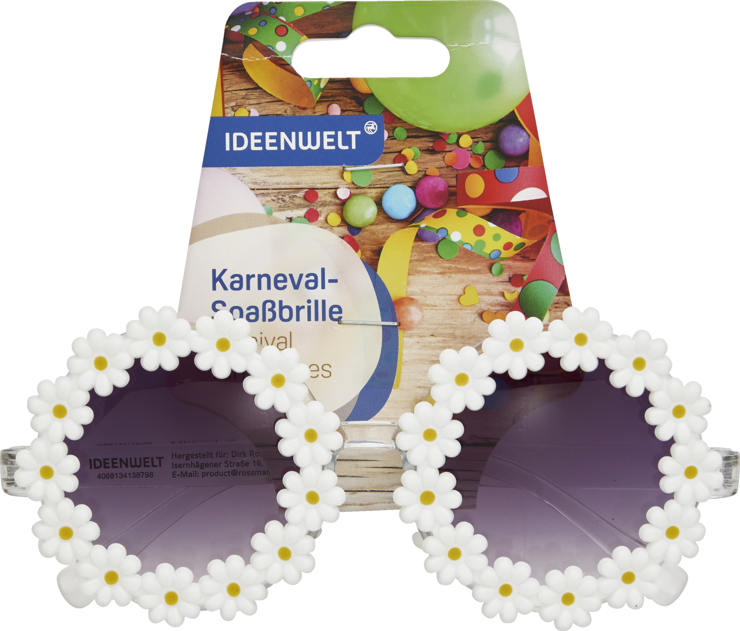 Karnevals-Brille Gänseblümchen