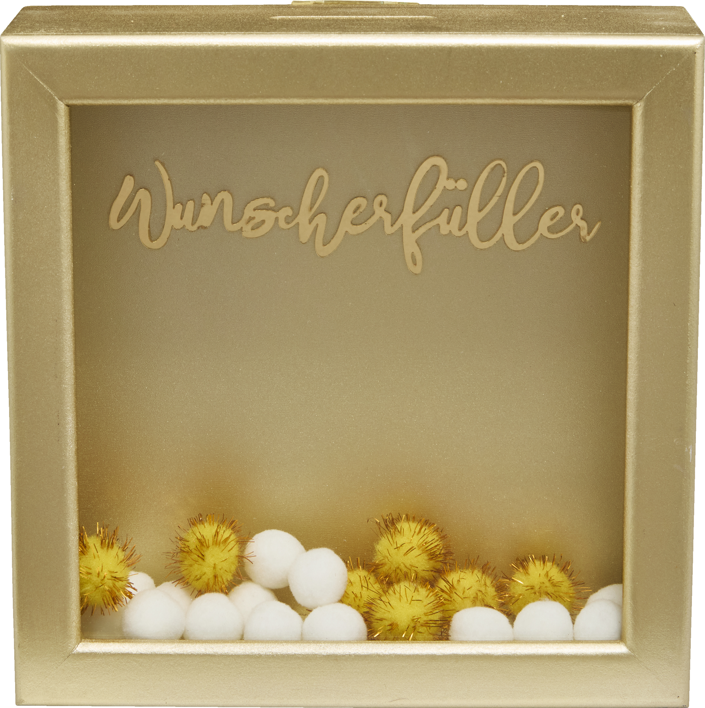 Spardose-Wunscherfüller gold