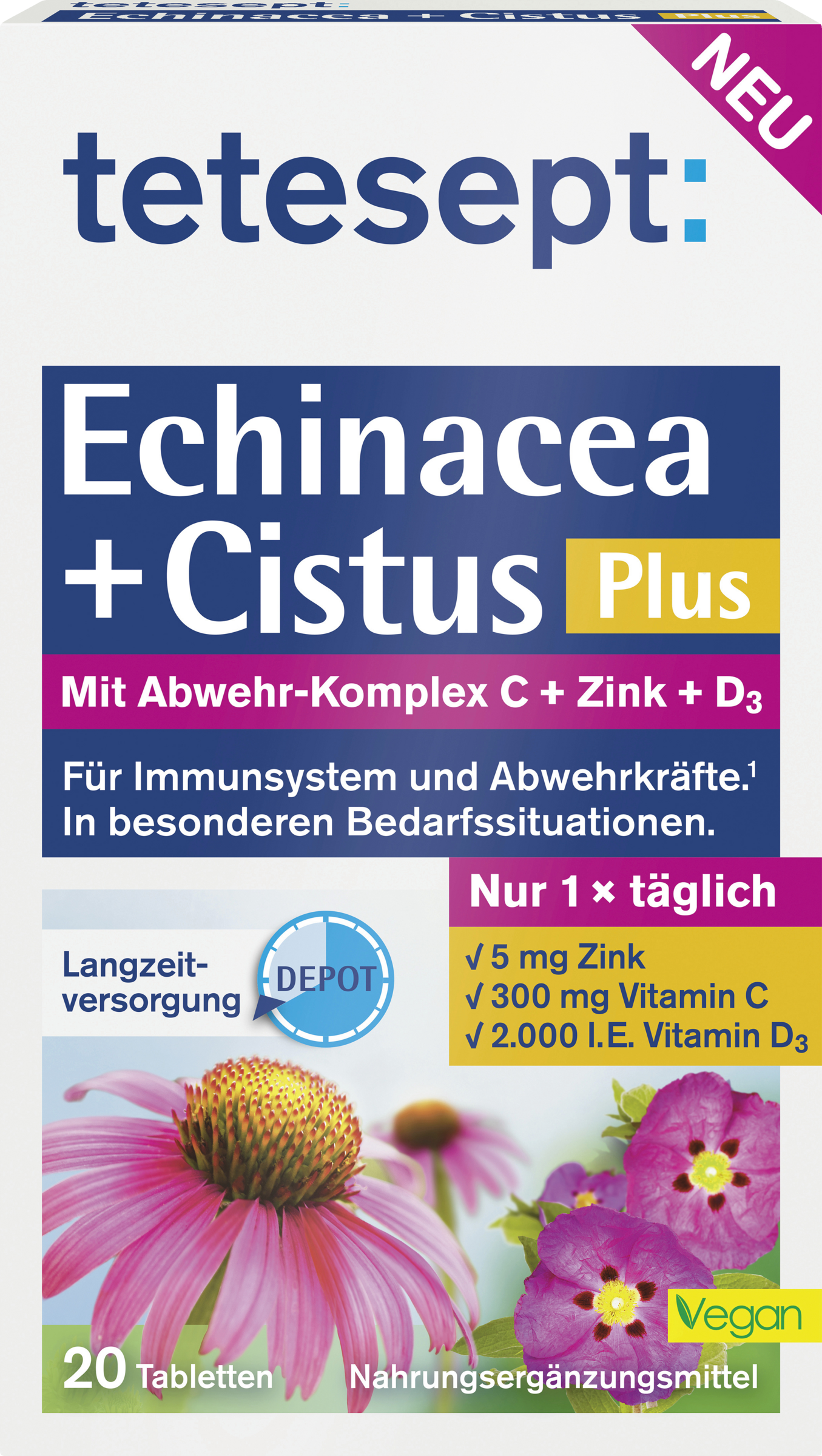 tetesept Echinacea+Cistus Plus