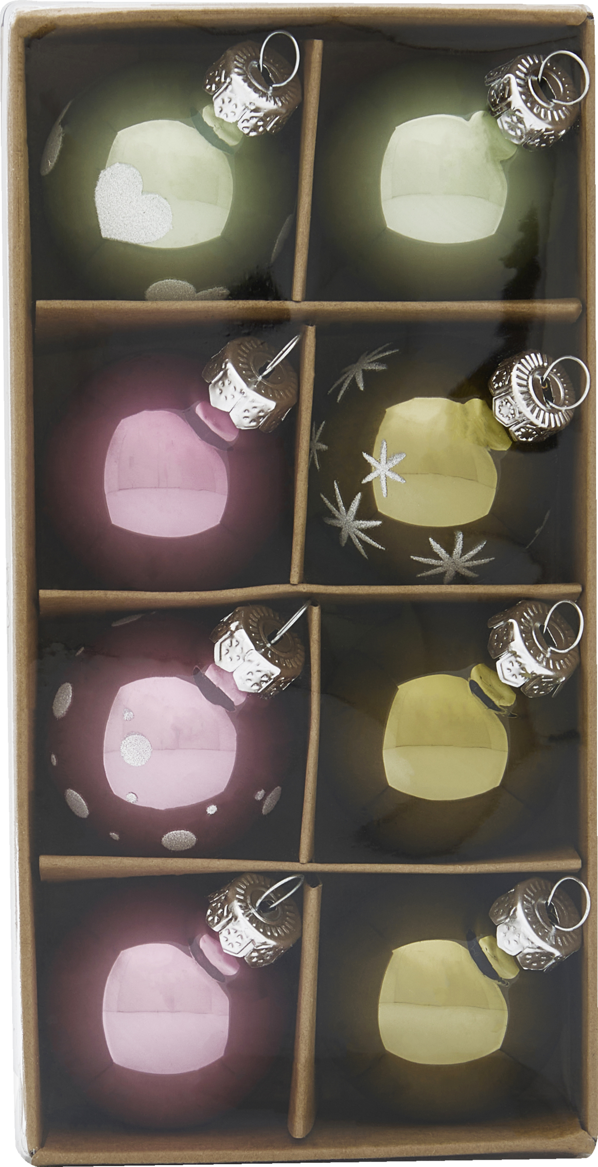 DEKOWELT KUGELN MIT HERZEN 9ER BOX