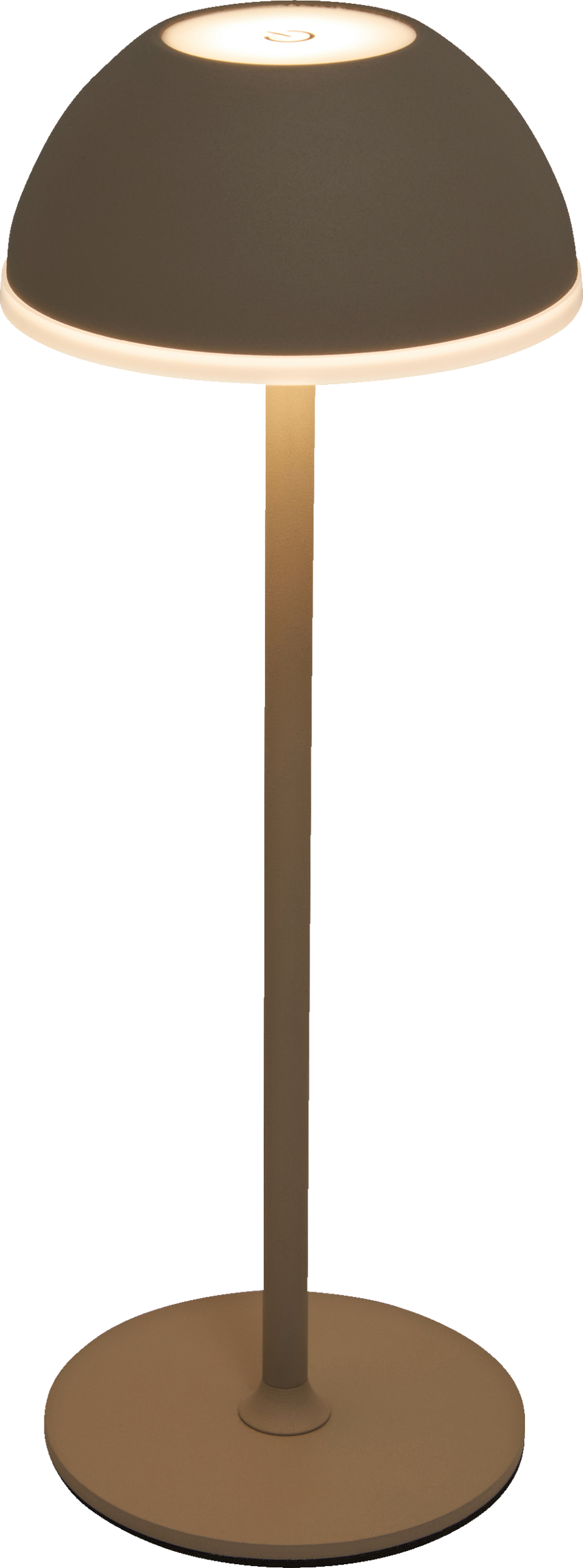 IDEENWELT Akku-Tischleuchte beige ca. 30cm