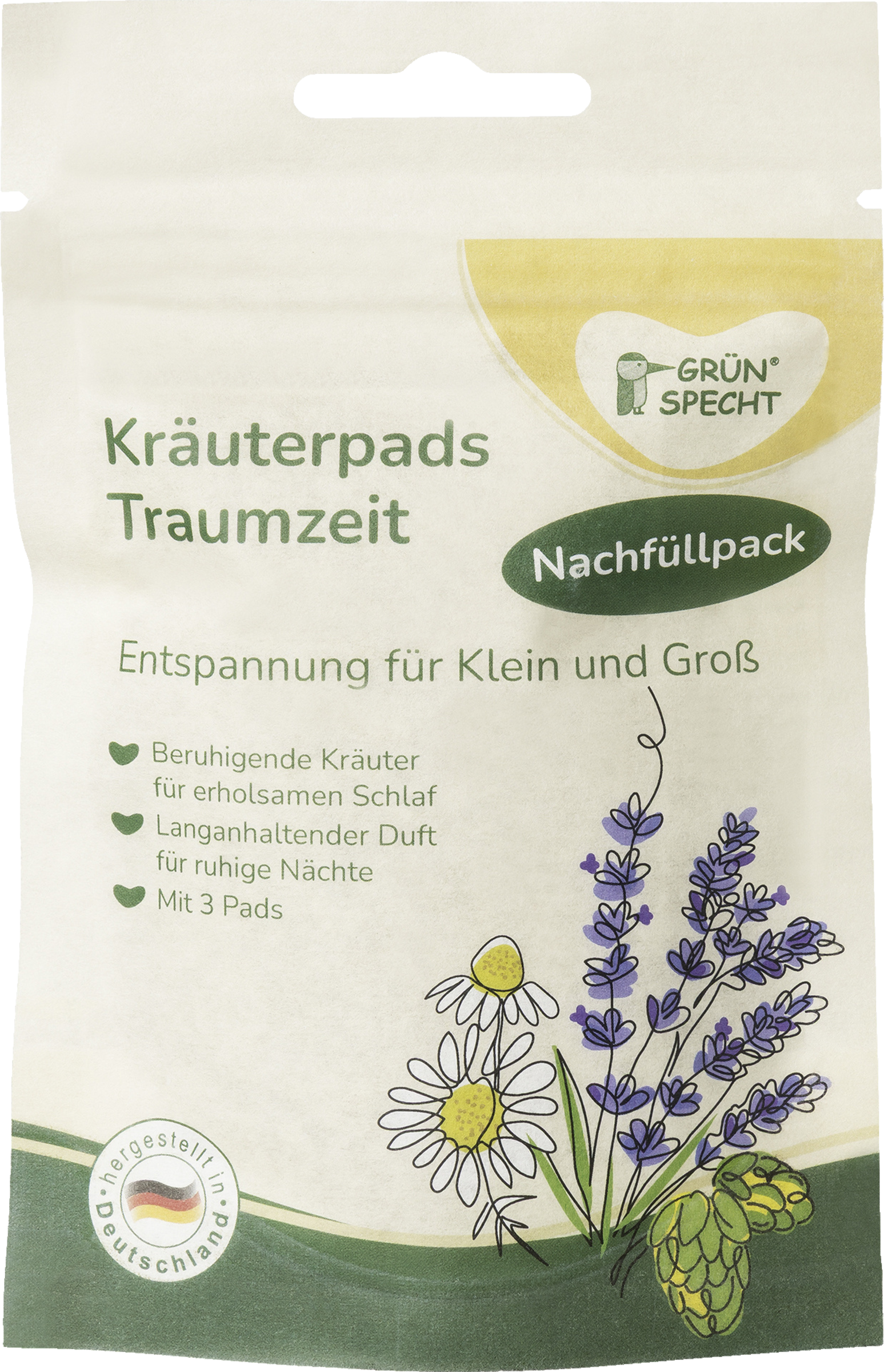 GRÜNSPECHT Kräuterpads Traumzeit Nachfüllpack