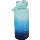 Sporttrinkflasche 2L grün-blau-schwarz