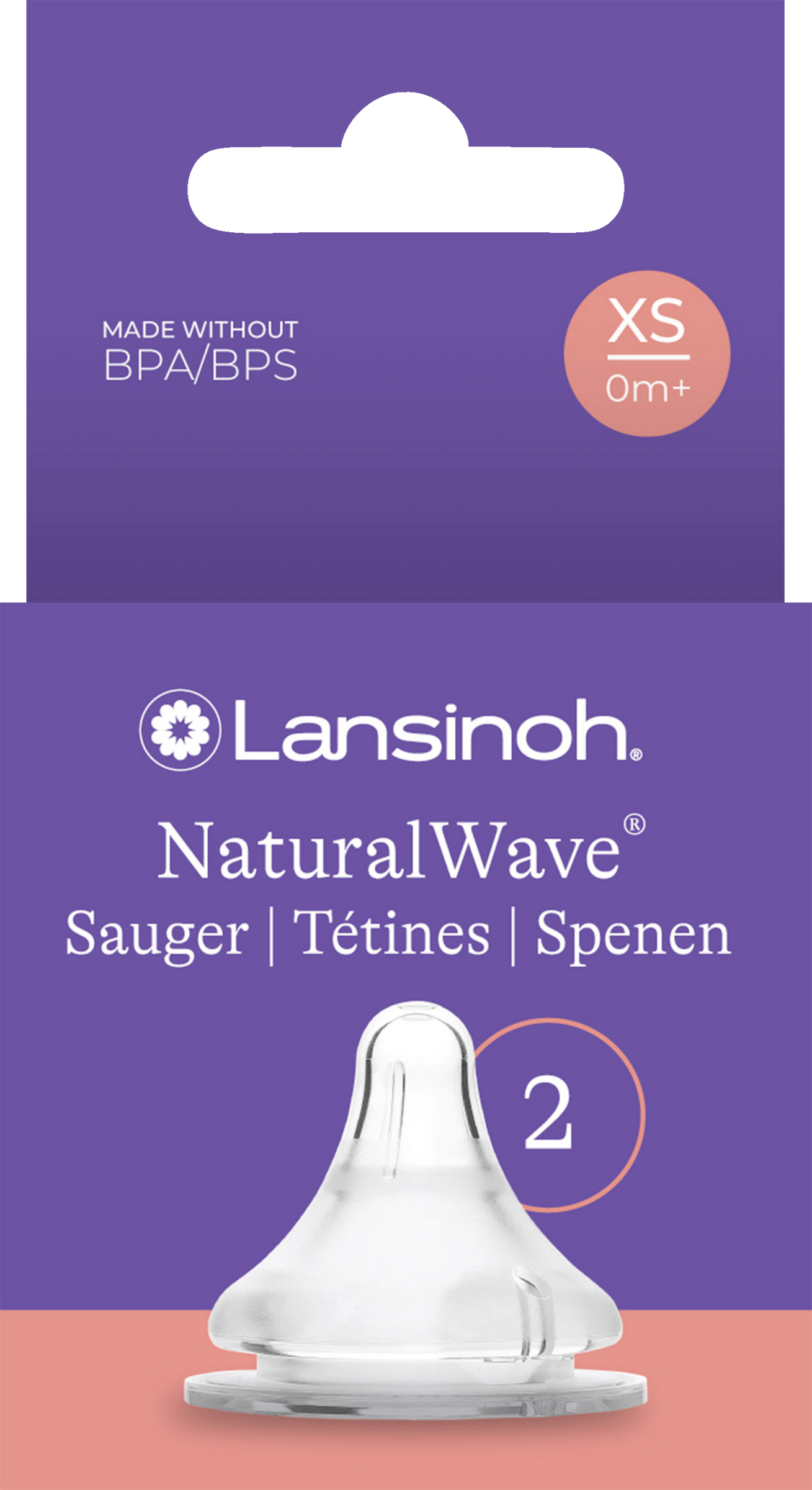 Lansinoh NaturalWave® Sauger Gr. XS 0m+