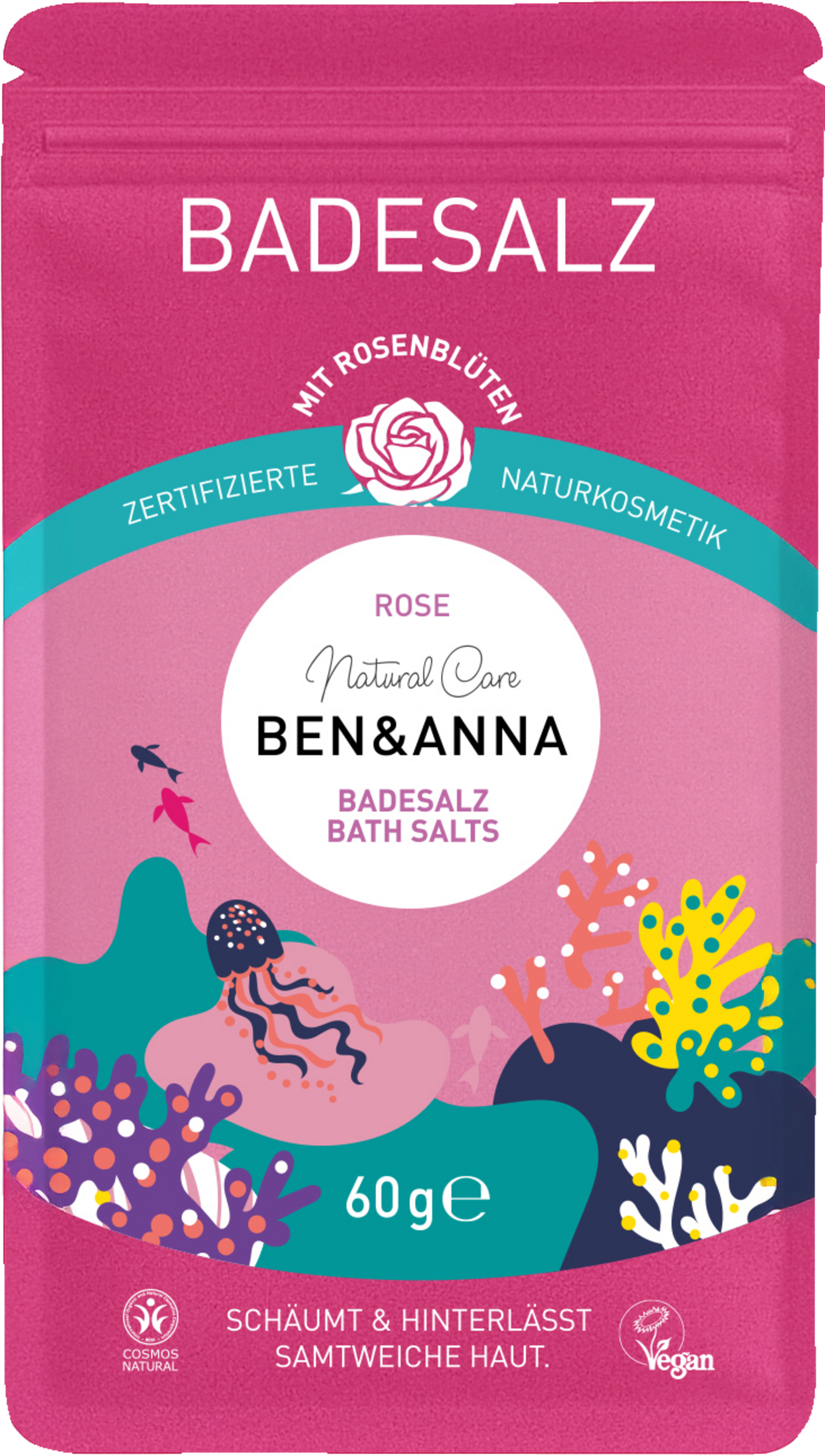 Ben&Anna Badesalz Sachet Rose
