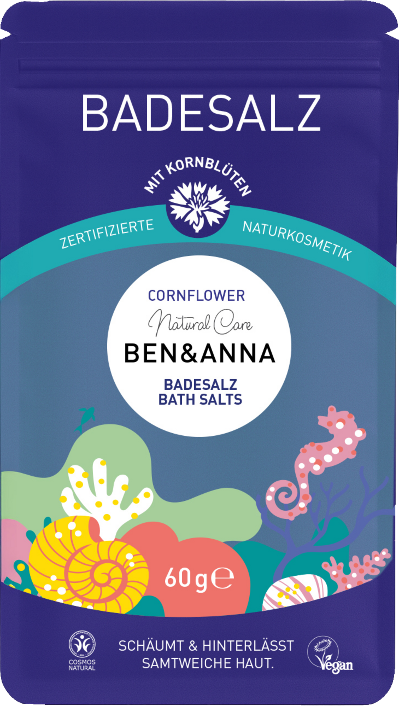 Ben&Anna Badesalz-Sachet Cornflower