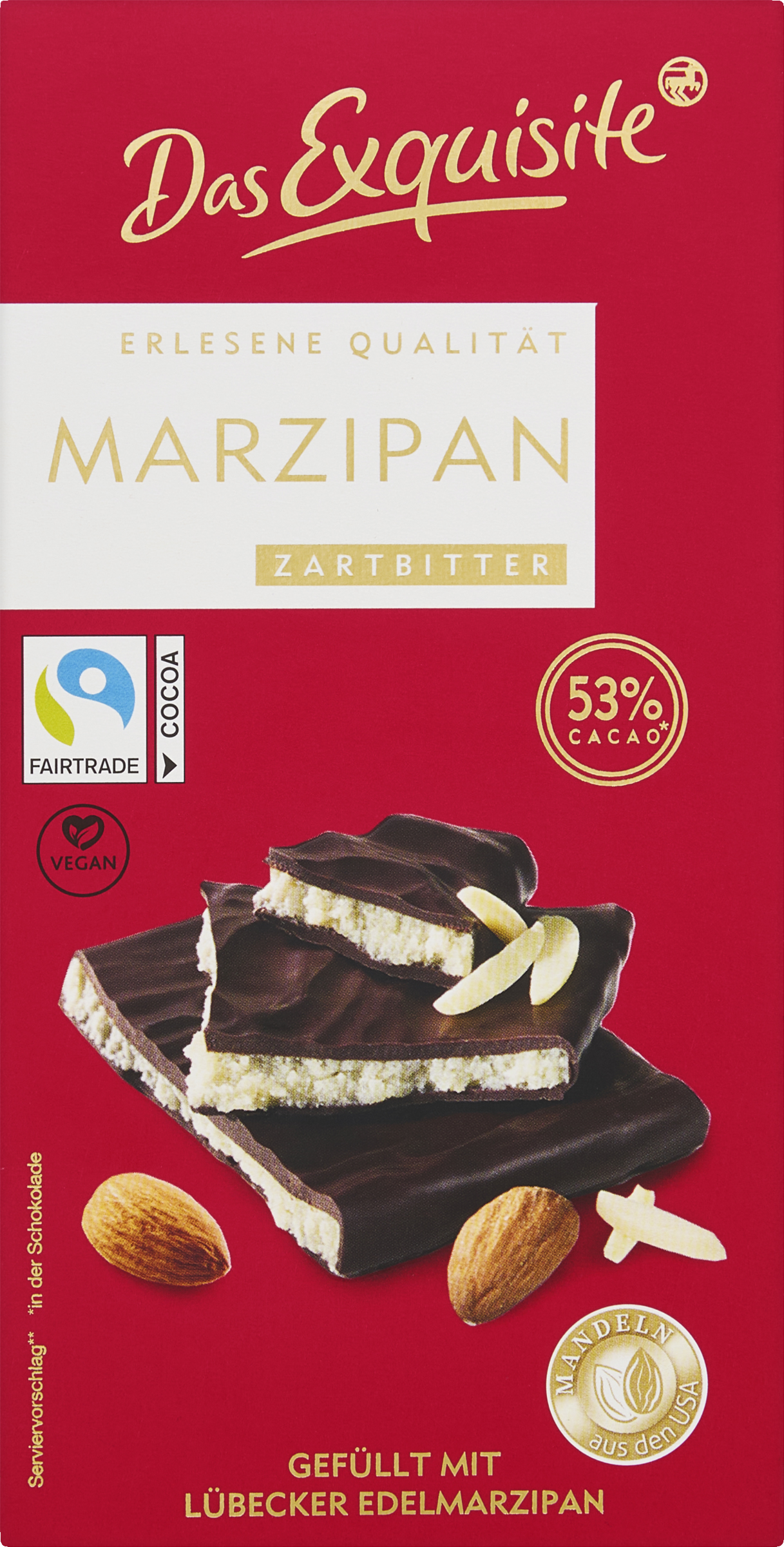 Das Exquisite Schokolade Marzipan Zartbitter