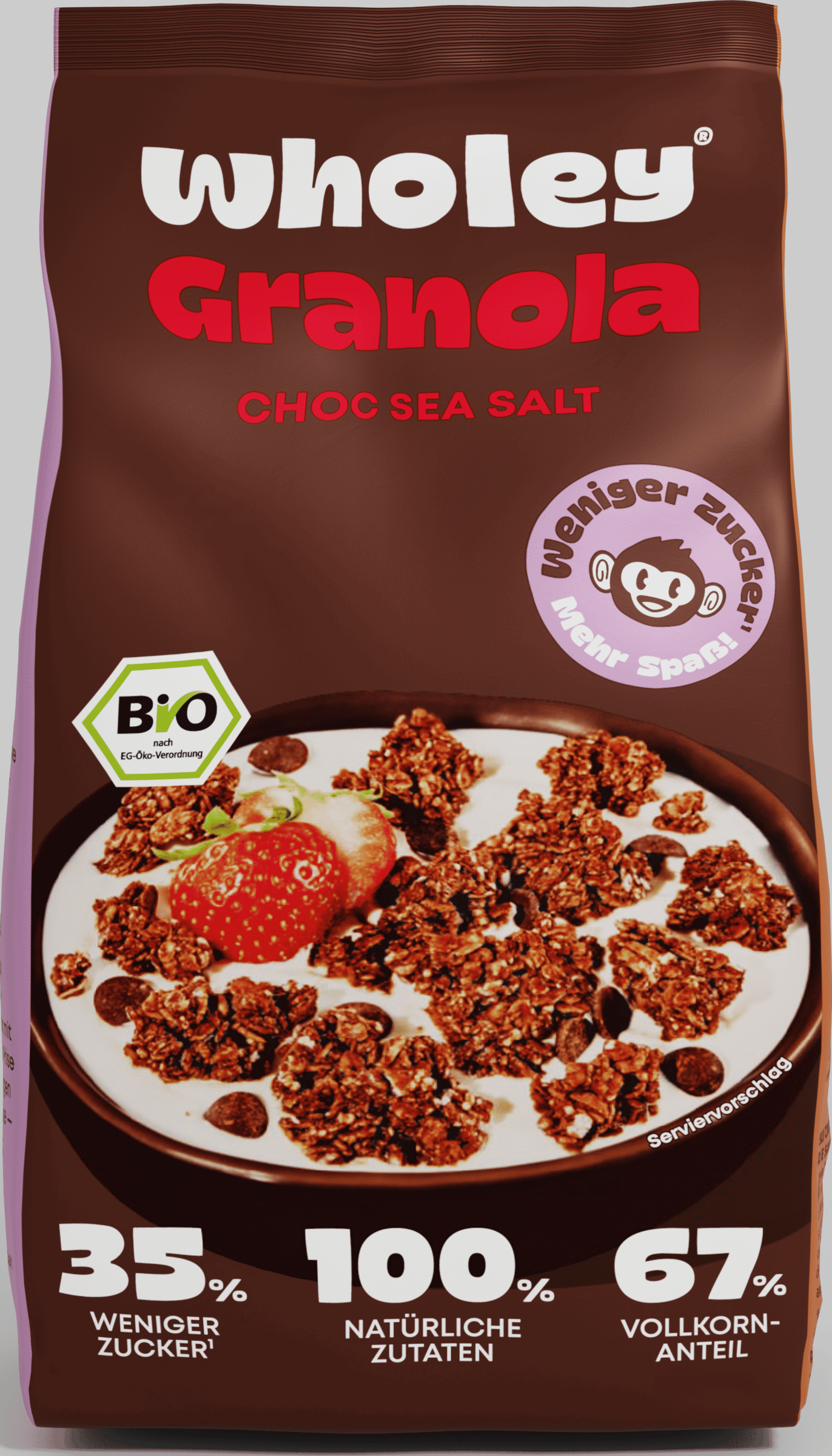 Wholey Bio Crunchy Choc Sea Salt Granola