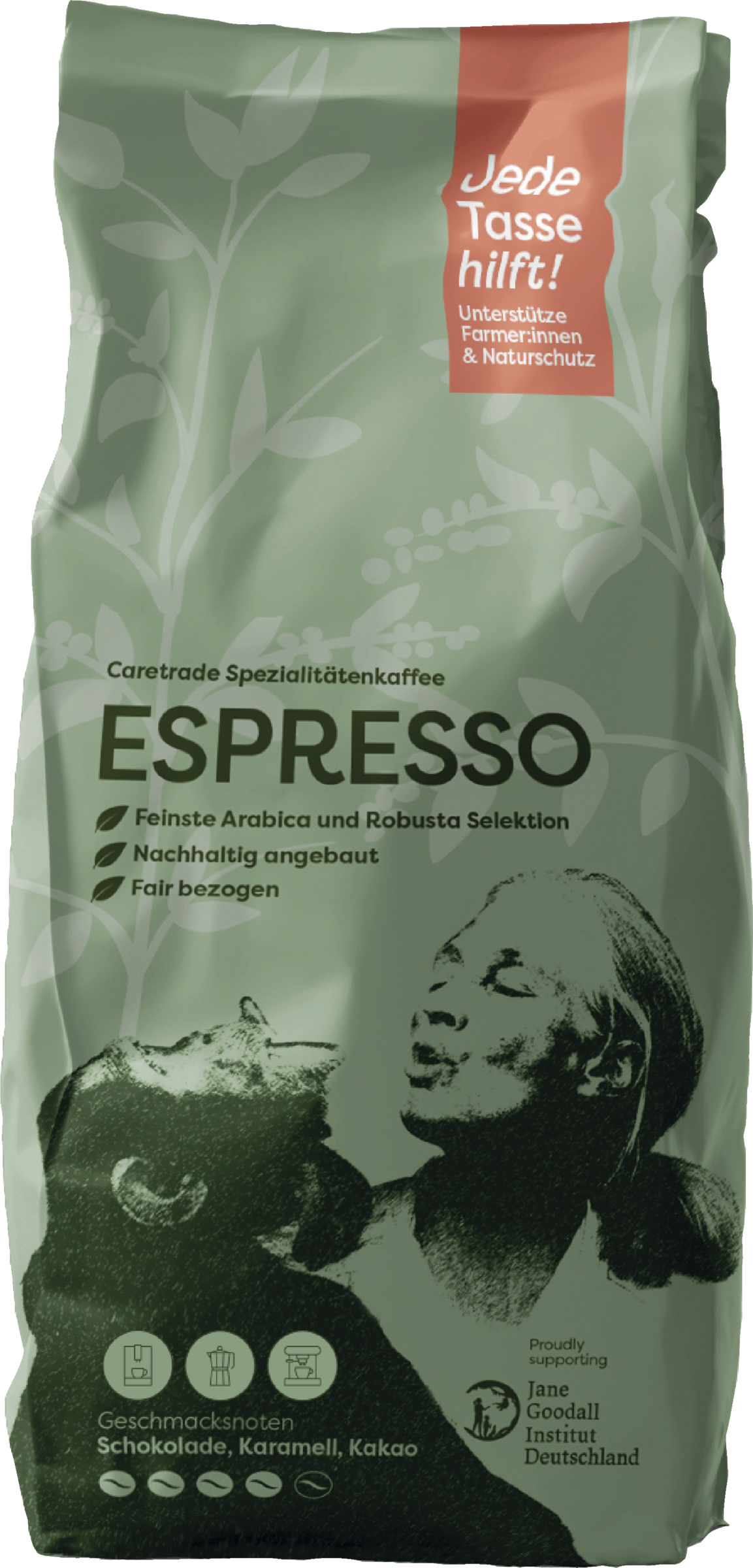 ALRIGHTY Jane Goodall Espresso - Ganze Bohne