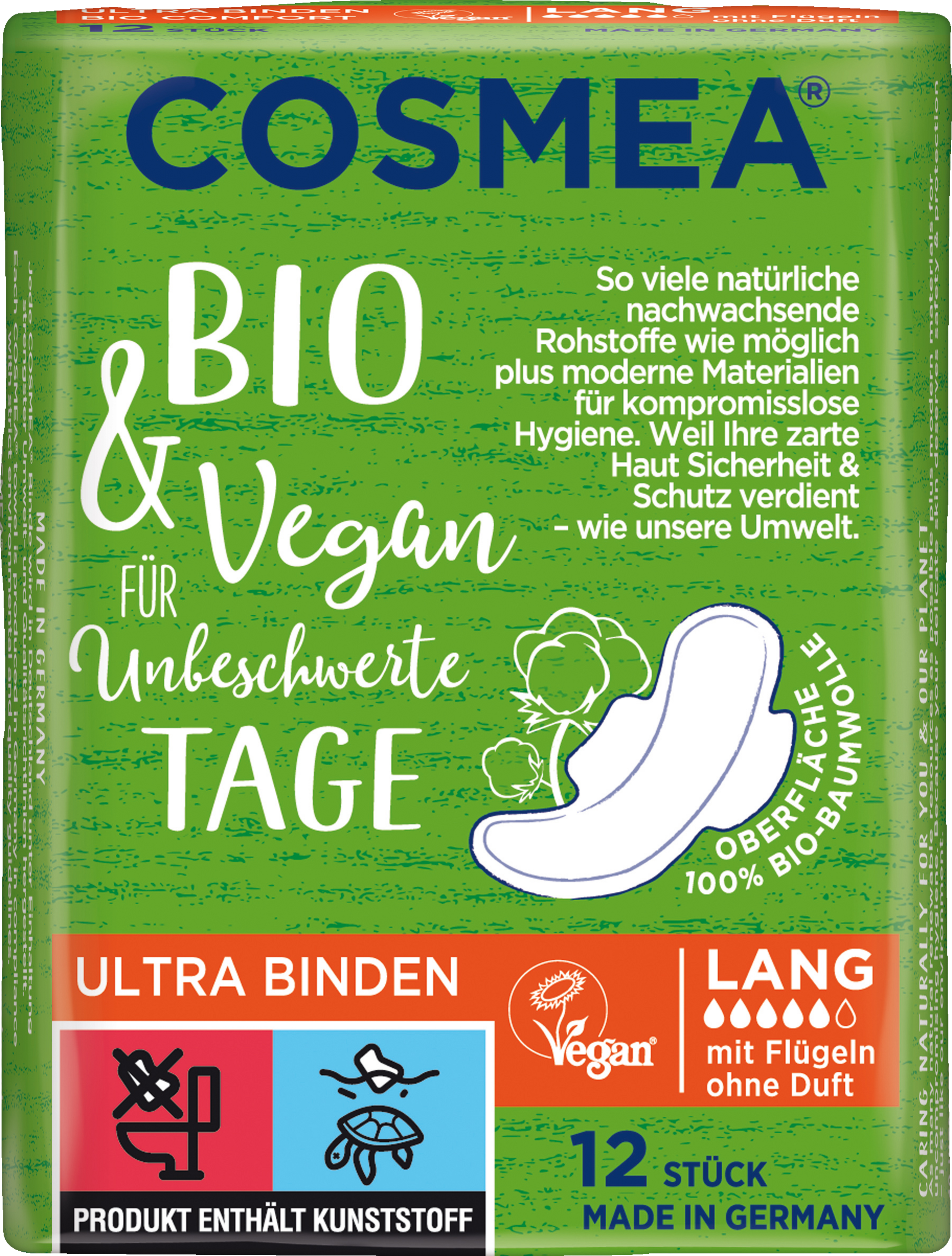 Cosmea Binden Ultra Lang mit Flügeln ohne Duft