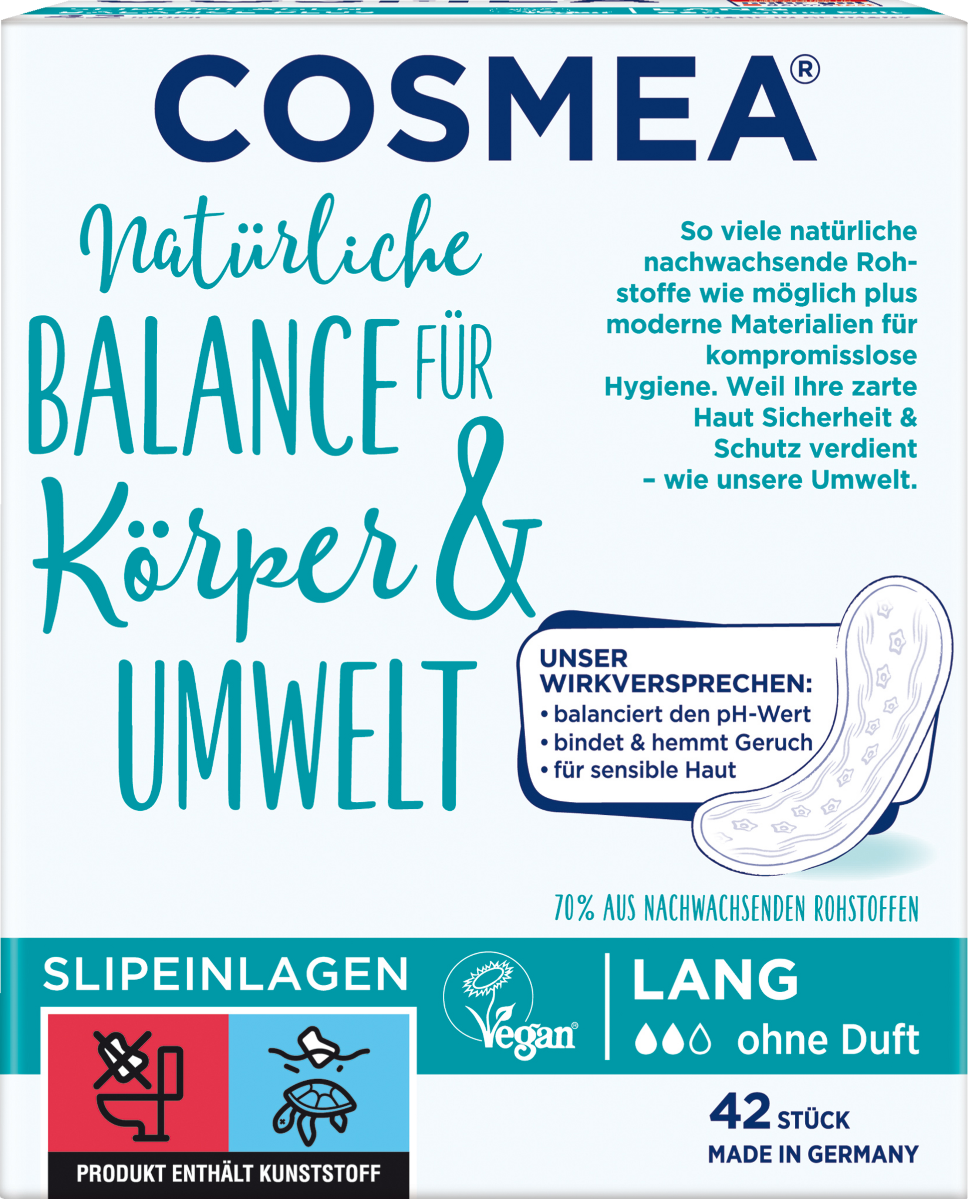 Cosmea Balance Plus Slipeinlagen Lang